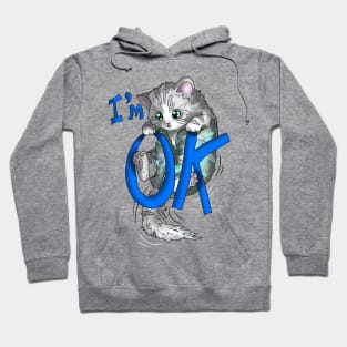 wise cat Im ok Hoodie